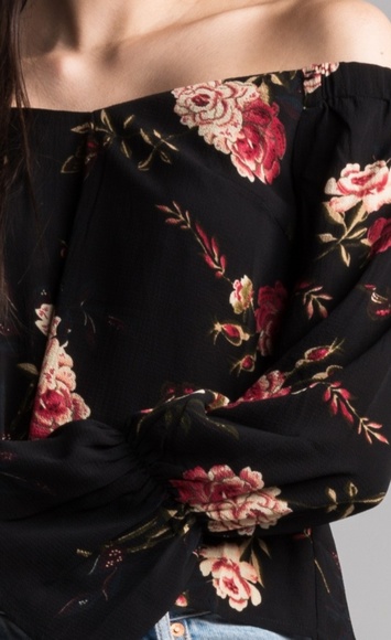 NEW! Akira Breathe In Floral Off Shoulder - Picture 3 of 8